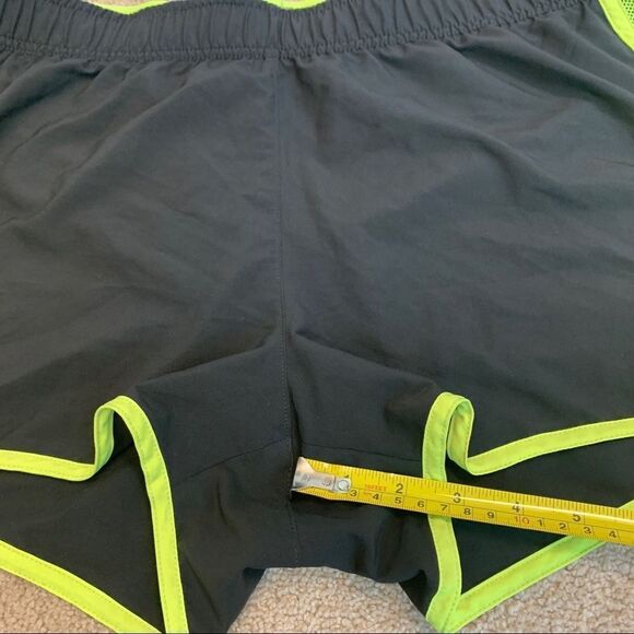 ADIDAS black fluorescent neon yellow running shorts Sz XL - Picture 8 of 10
